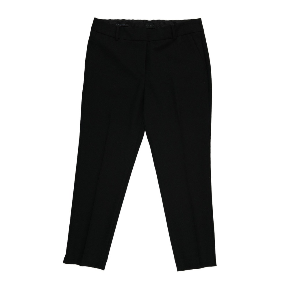 Talbots Black Hampshire Ankle‎ Pants Women's Size 12 Slim Leg Trousers Classic
